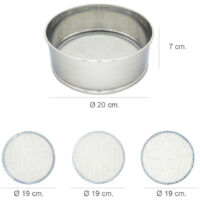WAS 2070 400 Setaccio Per Farina In Acciaio Al Cromo - Diametro 40 Cm, Altezza 8 Cm - 2