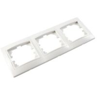 Cornice per 3 Elementi Orizzontali Bianco 225x81x10mm Europa Solera Serie ERP73U