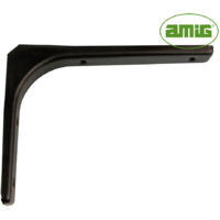 AMIG Angolo 4-200x150mm Alluminio Nero (S) (7402)