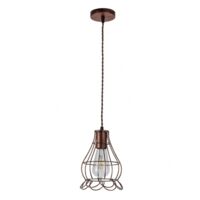 FAB 124791202 Ferramenta Ciondolo Rustico 1xe27 Marrone Regx16x16 Cm