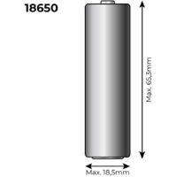 Batteria ricaricabile RS PRO, formato 18650, 3.7 V, 2000 mAh, Ioni di lio 18.5 mm | RS