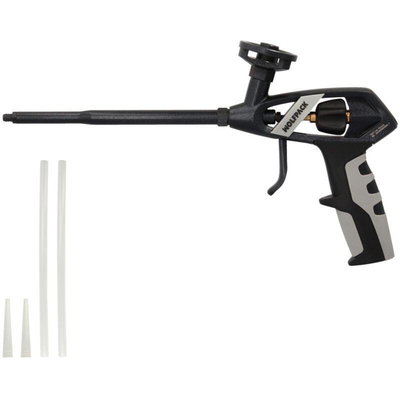 Professionelle PU-Schaum Pistole - Aluminium Mit 200mm Verlängerungsrohr PTFE-beschichtet