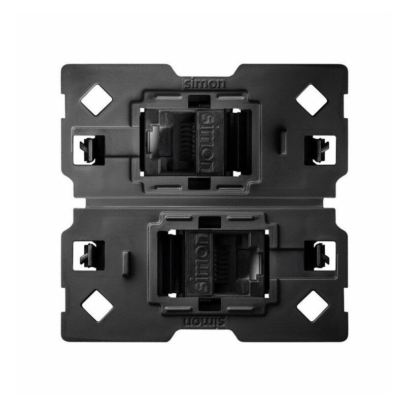 Simon Rj45 Rack SIMON 100 - Adapter mit 2 RJ45-Steckern Cat6 2M 10002544-039