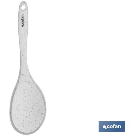 Cuchara de cocina de silicona blanca modelo bach 30 cm (1/2)