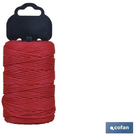 Geflecht Blister Poly/8842 1,5 mm 100 Mts Rot