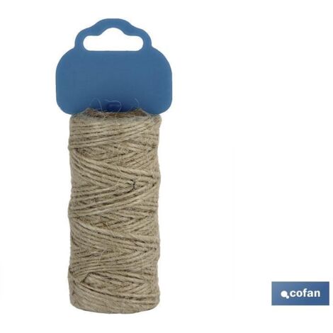 Jutegarnspule Nr. 2, 1,5 mm, 50 g, Natur