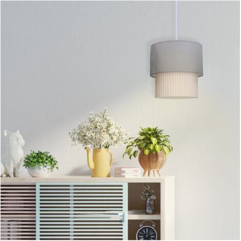 Geometrische Hänge-Deckenleuchte 'Searchlight 7271CC' – Kupfer/Chrom, Max. 120 Cm – Für E27 Birnen