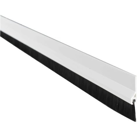 Selbstklebender PVC-Dichtstreifen 1 m mit Bürste Weiß