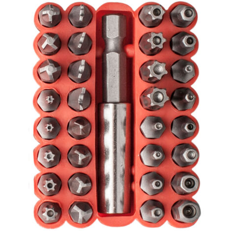 32-Loch Bithalter Aus Kunststoff - Aufbewahrungsorganizer Für 6,35mm Schraubendreher-Bits