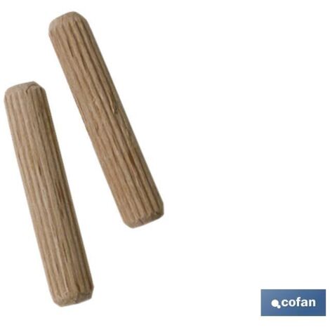 Blister mit 10 Stück Holzdübel 8 mm