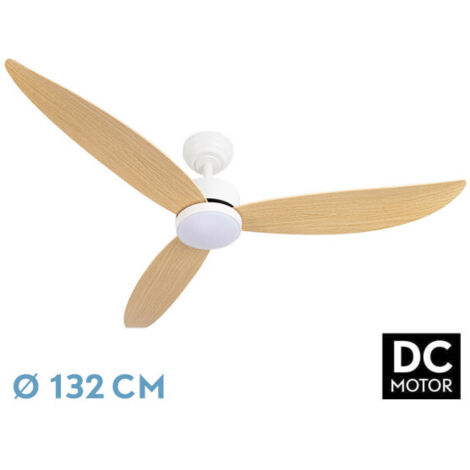 Genil DC-Ventilator, Weiß/Buche, 24 W, 3 Flügel (1/2)