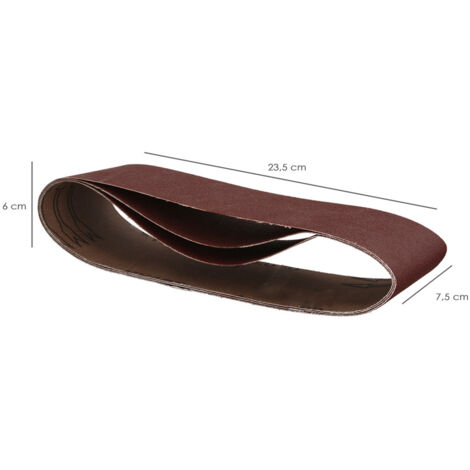 Ersatzschleifband 75x533 mm. Körnung 100 (3 Stück Ersatzschleifband 75x533 mm. Körnung 100 (3 Stück