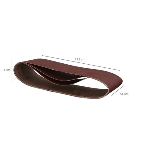 10 x Schleifbänder 25 x 762mm Körnung P60 Schleifband