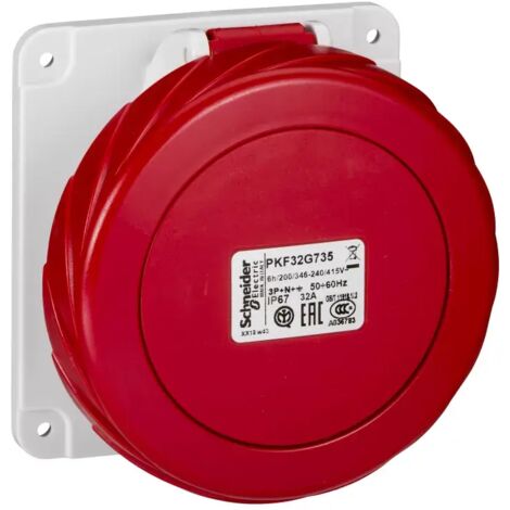 SCHNEIDER PKF32G735  Unterputzsteckdose 32A 3P+N+TT 380-415V IP67