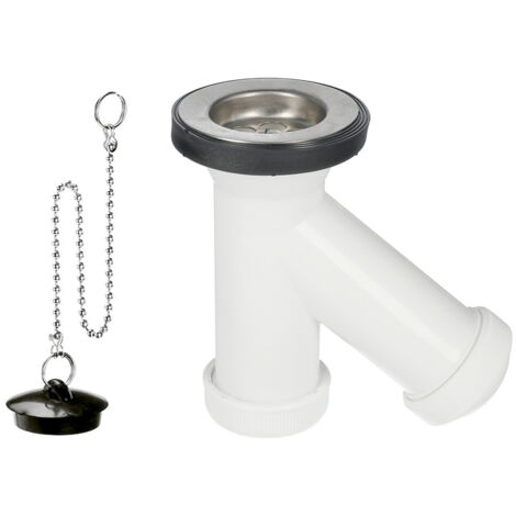 Siphon und Griega mit Ventil und Stopfen 1-1/2" Ausgang Ø 40 mm. (1/3)