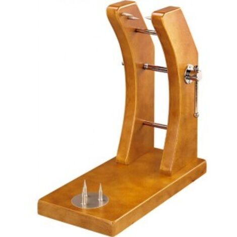 Schwarzer Schinkenhalter aus lackiertem Eichenholz ohne Messer 8105 (1/2)