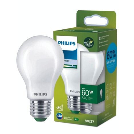 Ultraeffiziente klassische LED-Glühbirne 4 W 840 IM E27 4000 K, Ø6 x 10,4 cm, PHILIPS