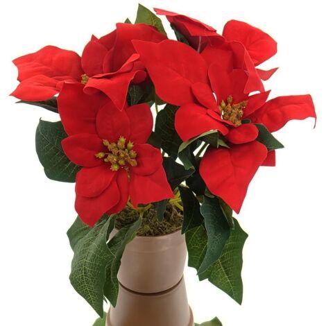 Künstliche Pflanze Weihnachtsstern Ø27x27cm BASICS (1/2)