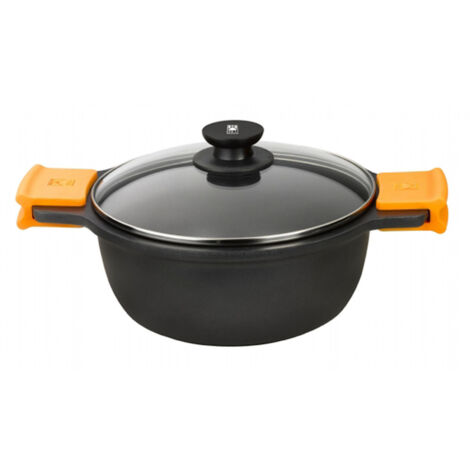 36 cm hoher Schmortopf aus Aluminiumguss mit 6 mm Deckel, BRA EFFICIENT (1/5)