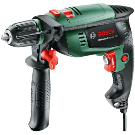 Bosch Schlagbohrmaschine UniversalImpact 700 (700 Watt, Zusatzhandgriff, Tiefenanschlag, BohrØ in Holz 30 mm) (1/5)