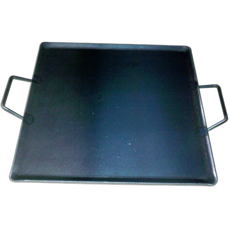 4 mm Stahlplatte mit 2 Metallgriffen 45 x 45