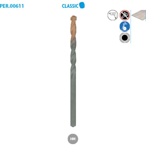 6mm Nassporzellanbohrer 611.100.06 Leman (1/2)