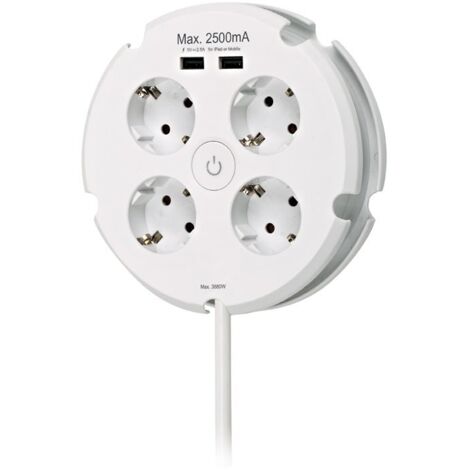 Herdanschlussleitung 2,0 M – Typ H05VV-F, 5x2,5mm², Weiß, Mit Aderendhülsen, Für Herd & Backofen