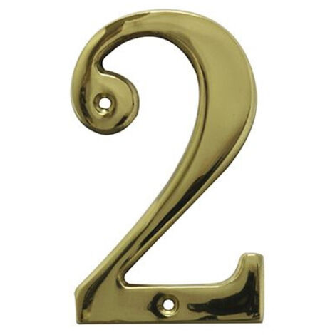 Nummer 2 Messing 10cm 2671 Freund (1/2)