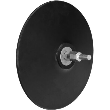 Nylon-Bohrplatte Ø 125 mm. Mit Ø 6 mm Spike. Kunststoffscheibe für Motorhaube (1/5)