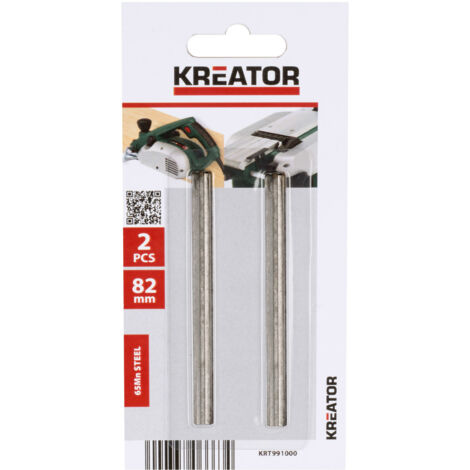 Blisterpackung mit 2 Klingen 82 mm Elektrobürste krt991000 Kreator (1/3)