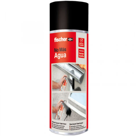 Schwarzes Imprägniergummispray kein Wasser mehr 500ml 535747 fischer (1/2)