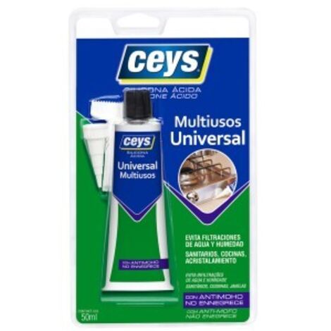 Universelles weißes Anti-Schimmel-Silikon CEYS Sellaceys 50 ml (1/3)