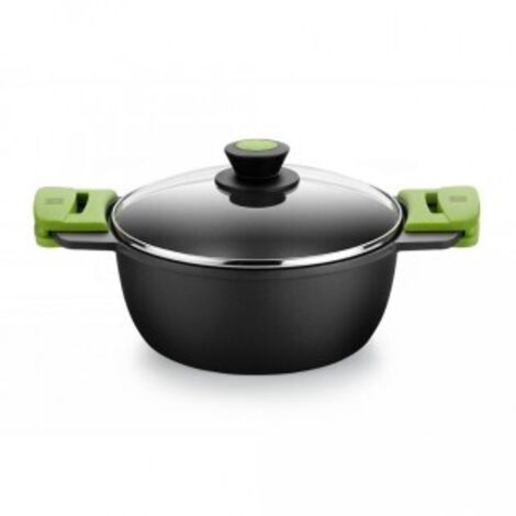 Hoher Kochtopf mit Deckel Aluguss 32cm prior 400332 bra (1/3)