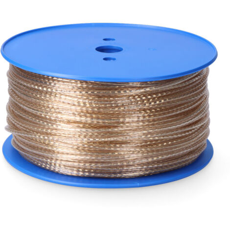 Stahl- und PVC-ummanteltes Kabel (175 m lang und Ø4 mm dick), goldfarben (1/4)