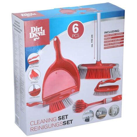 Clean Rot Set Dirt Devil, Rot Set de Reinigung 6tlg.