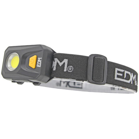 Ultraleichte LED-Stirnlampe mit 3 Lichtmodi und verstellbarem Band (3W 6500K 250lm) IP42 41x68x22mm (1/5)