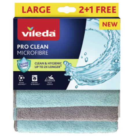 3er-Set Mikrofasertücher Pro Clean VILEDA