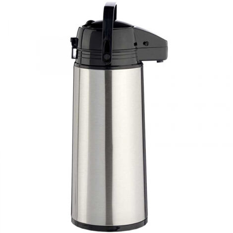 Thermoskanne mit Spenderkappe Edelstahl (1,9 L) (1/3)