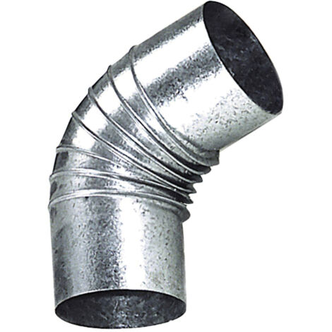 Verzinktes Winkelrohr für Öfen 150 mm. 45°