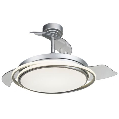 Antila Silberner 60W 6000Lm CCT Dim LED-Ventilator mit klappbaren Flügeln (1/5)