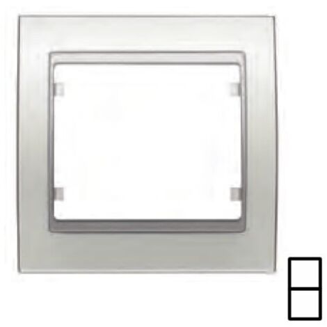 Hager B7 Rahmen 2 Elemente - Weiß Polar Matt Für Elektroinstallation