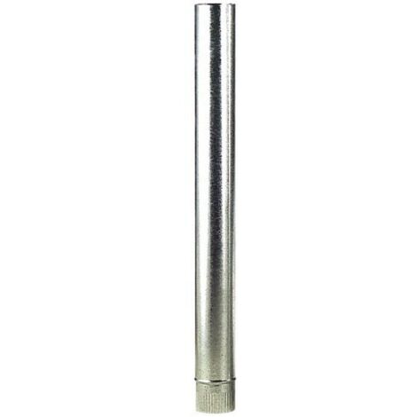 Ofenrohr aus verzinktem Stahl Ø 120 mm.