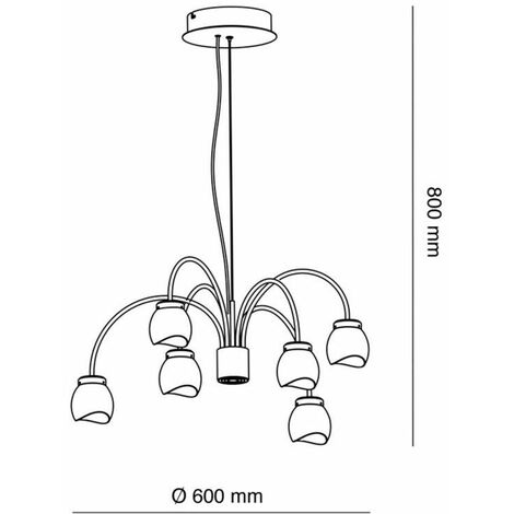 LED Deckenleuchte FANY 6X5W 3000K CR 99-937-30-101