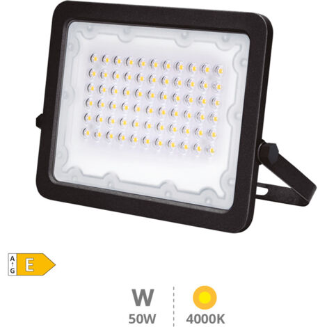LED-Aluminium-Projektor 50W 4000K IP65 Schwarz