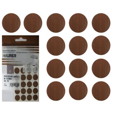 Sapelly selbstklebende Schraubenabdeckungen (Blister 20 Stück)