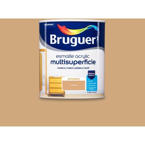 Hazelnut Satin Multisurface Acryllack 0,750 l 5161509 BRUGUER
