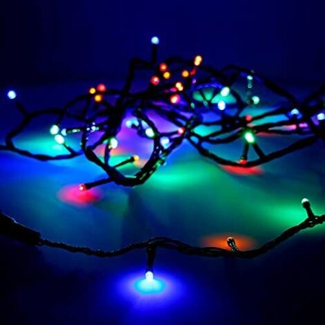 Easy-Connect-Girlande, 4 m, 60 mehrfarbige LEDs, 30 V (Innen-Außenbereich), EDM, insgesamt 1,08 W (1/2)