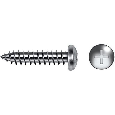 Schachtel mit 100 Einheiten PHILIPS-Pfannenblechschrauben Ø4,8 x 70 mm, verzinkt