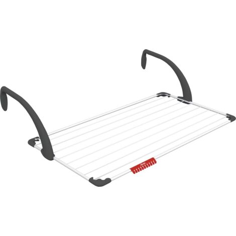Vileda Sunset CJ6 Balkontrockner klappbar – 10m Trockenfläche – Stahl-Harz-Konstruktion – ideal für Balkone und kleine Außenbereiche (1/2)