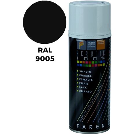 Aerosolfarbe Pintyplus Evolution 520cc RAL 9005 Dunkel Schwarz Satin
